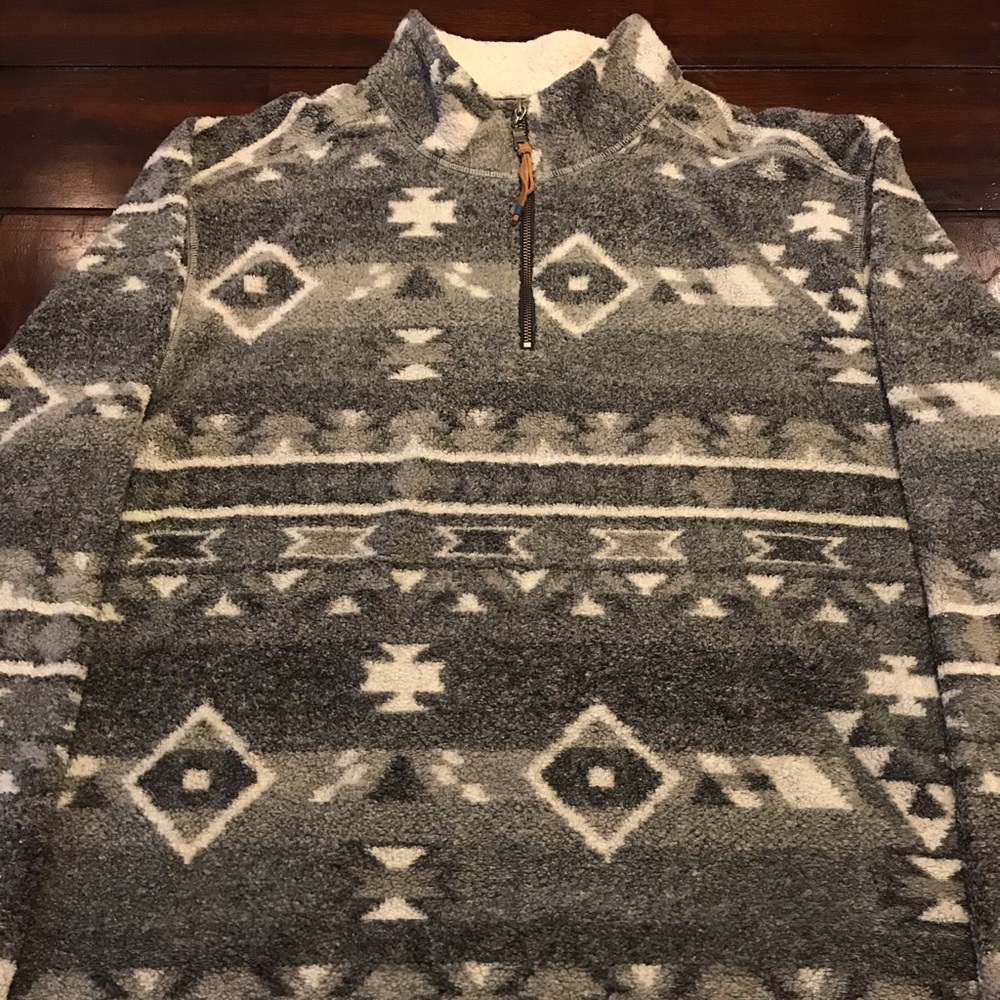 True Grit Men’s Quarter Zip Fleece Pullover